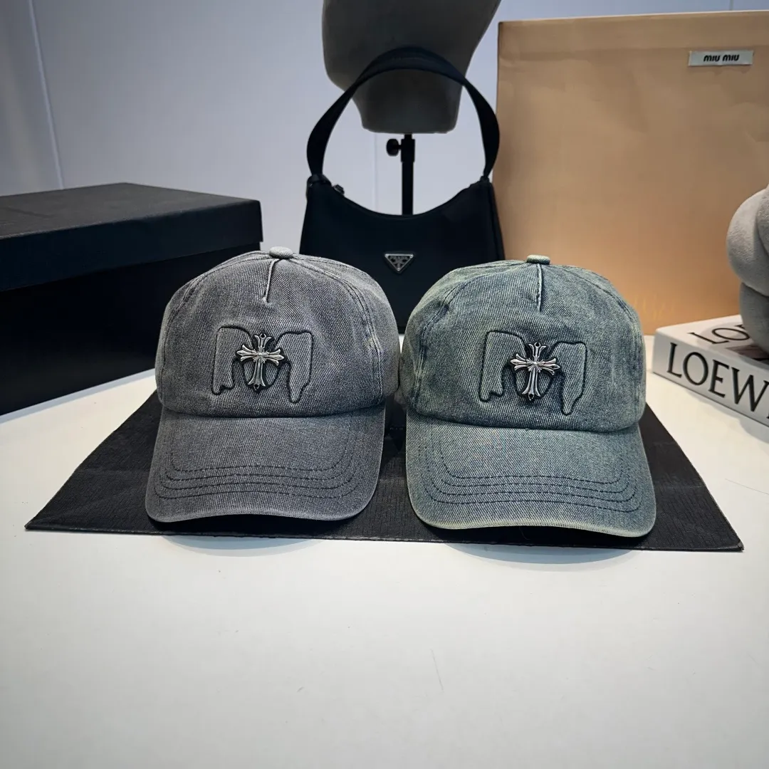 P60 Crow Heart baseball cap, retro cowboy cap, head circumference 57.cm